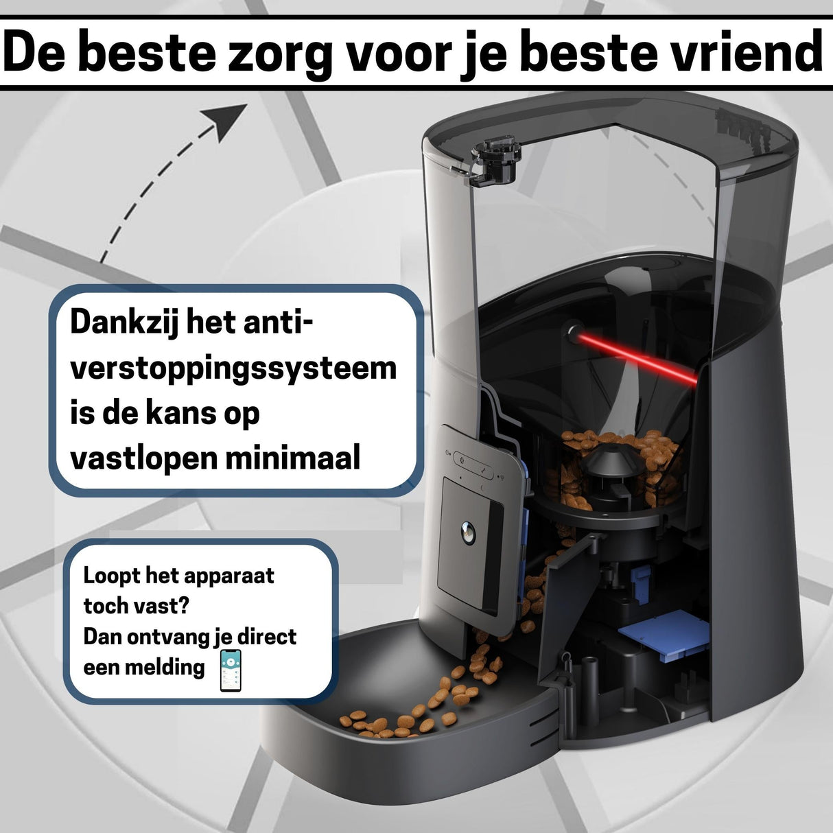 Voerautomaat met Camera en Audio Inclusief SD-Kaart - Automatische Voerbak - Zwart - SpirePets