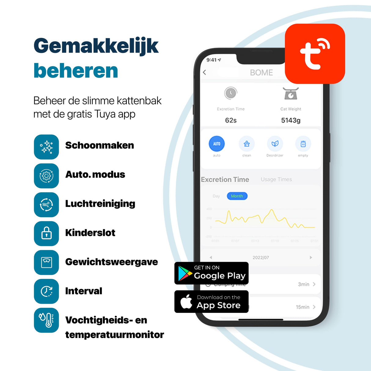 Automatische Kattenbak met Camera en App - Zelfreinigende Kattenbak BOME