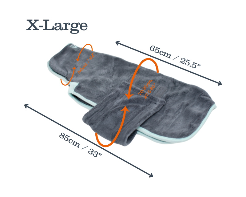 Henry Wag microvezel hondenbadjas - droogjas voor honden - Maat XL - SpirePets