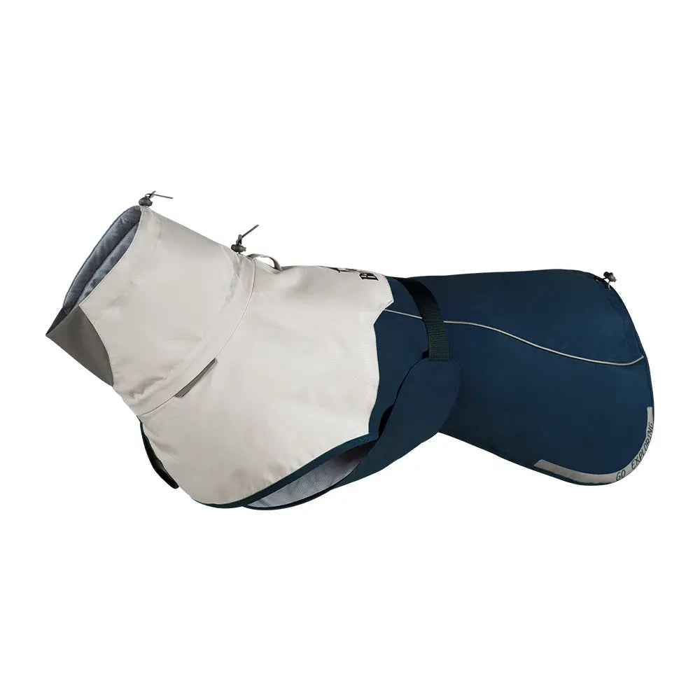Hondenjas - hardshell materiaal - waterdicht - winddicht - lichtgewicht - blauw - maat M - SpirePets