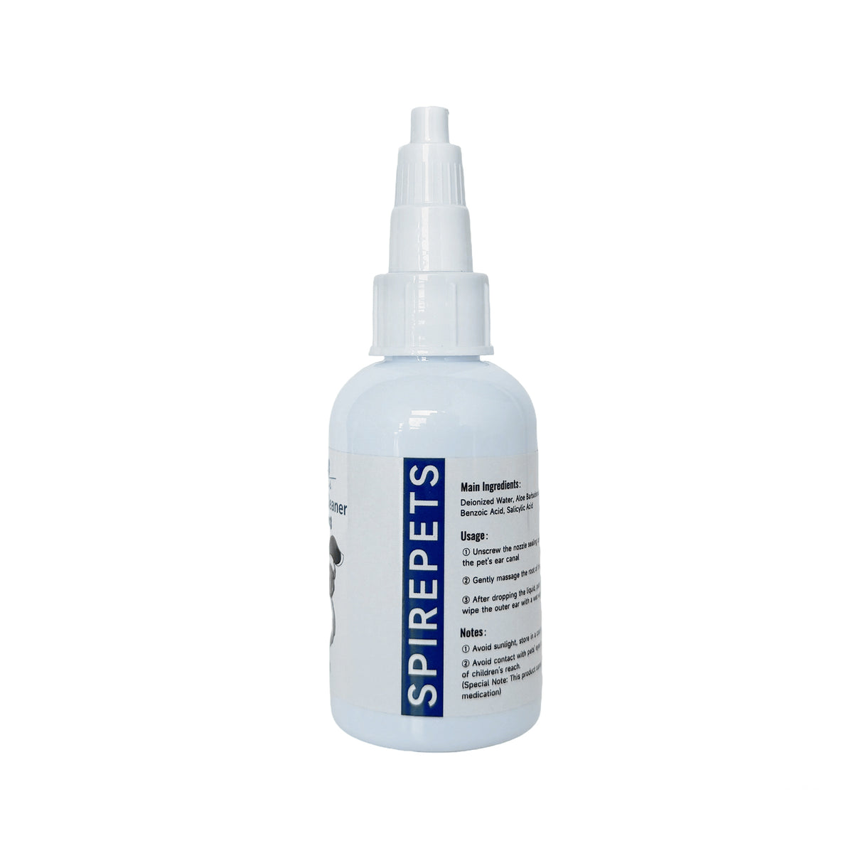 Oorreiniger hond en kat SpirePets Pet Ear Cleaner 50ml