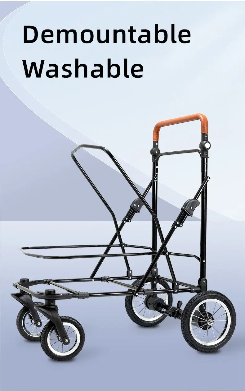 BELLO Wandelwagen voor honden - tot 2 of 3 honden mogelijk - 4-wielen - Inklapbaar - SpirePets