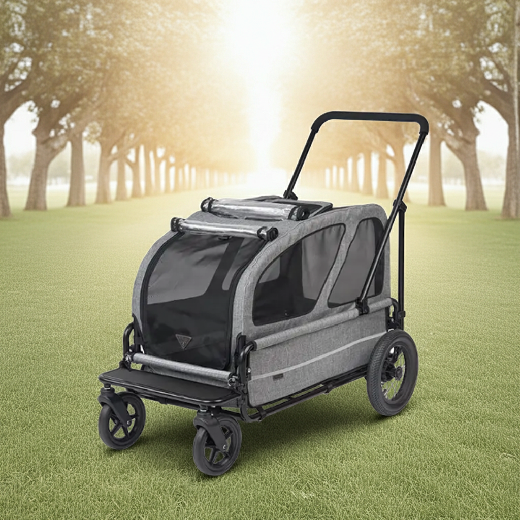 AirBuggy Carriage Set Earth Grey – Comfortabel reizen met jouw huisdier - SpirePets