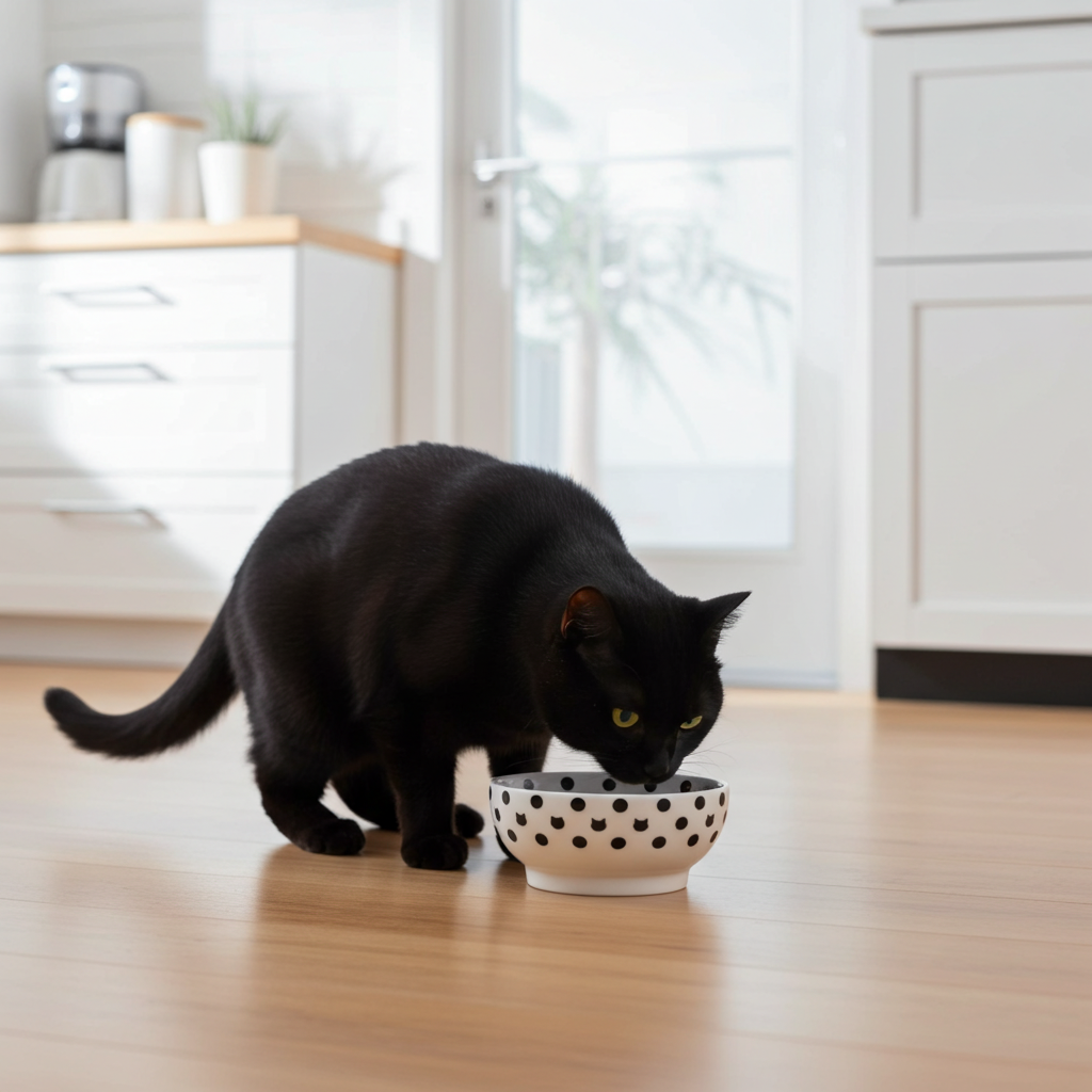 Necoichi voerbak katten - anti-mors - keramisch voerbakje
