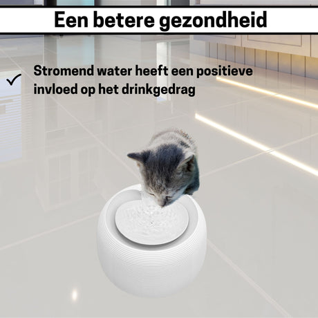 Drinkfontein - Kattenfontein - 2,5 liter - Waterfontein voor katten - Automatische spoeling - SpirePets