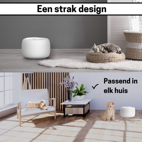 Drinkfontein - Kattenfontein - 2,5 liter - Waterfontein voor katten - Automatische spoeling - SpirePets