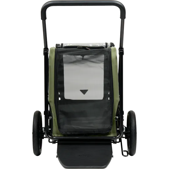 AirBuggy Carriage Set Moss Green – De Ultieme Luxe Hondenbuggy