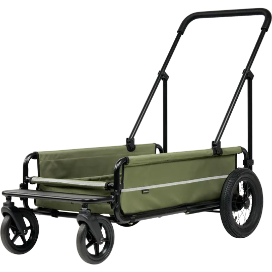 AirBuggy Carriage Set Moss Green – De Ultieme Luxe Hondenbuggy