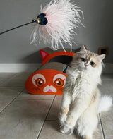 Kattenhengel met veren - speelhengel voor katten - SpirePets