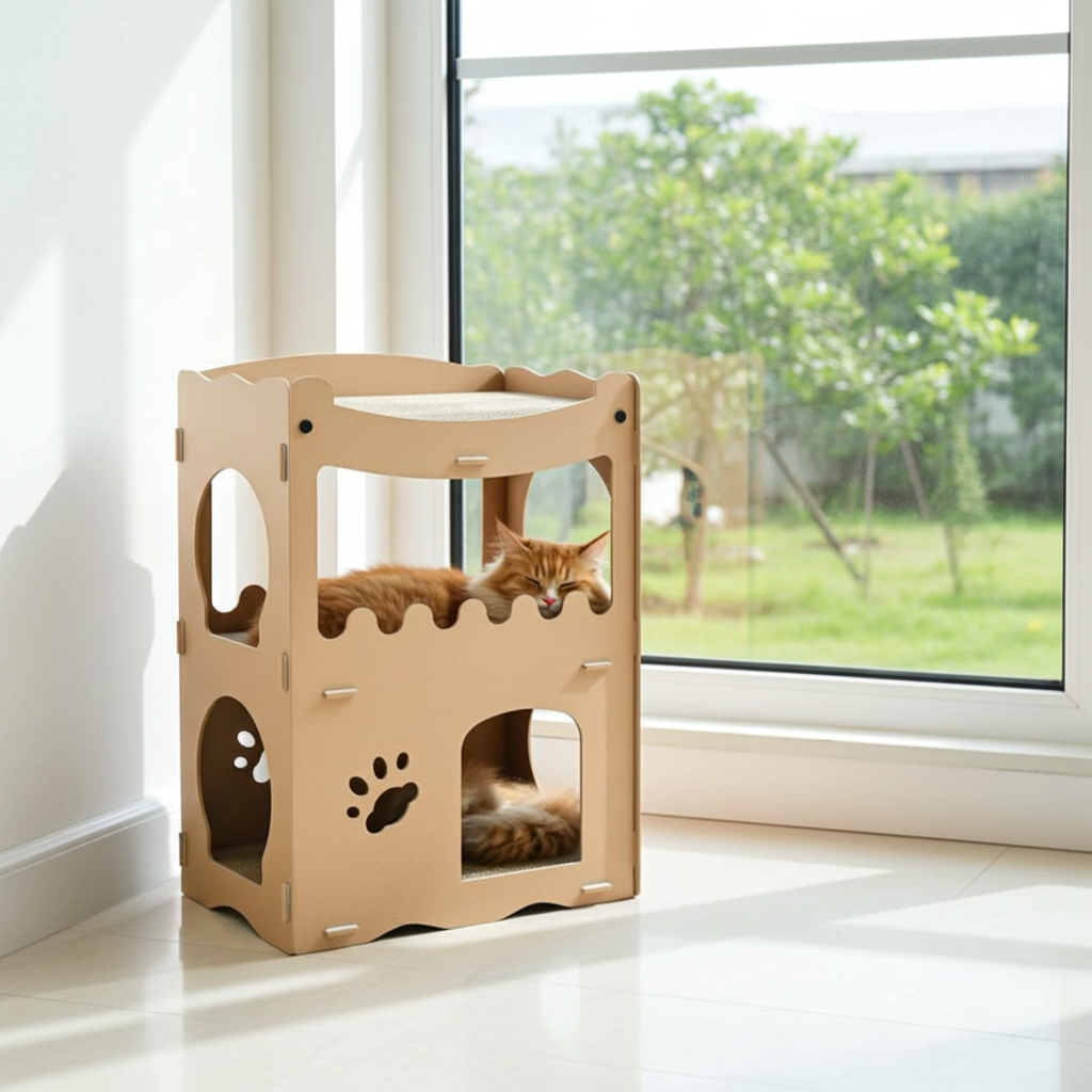 Kattenhuis - duurzaam speelhuis voor katten