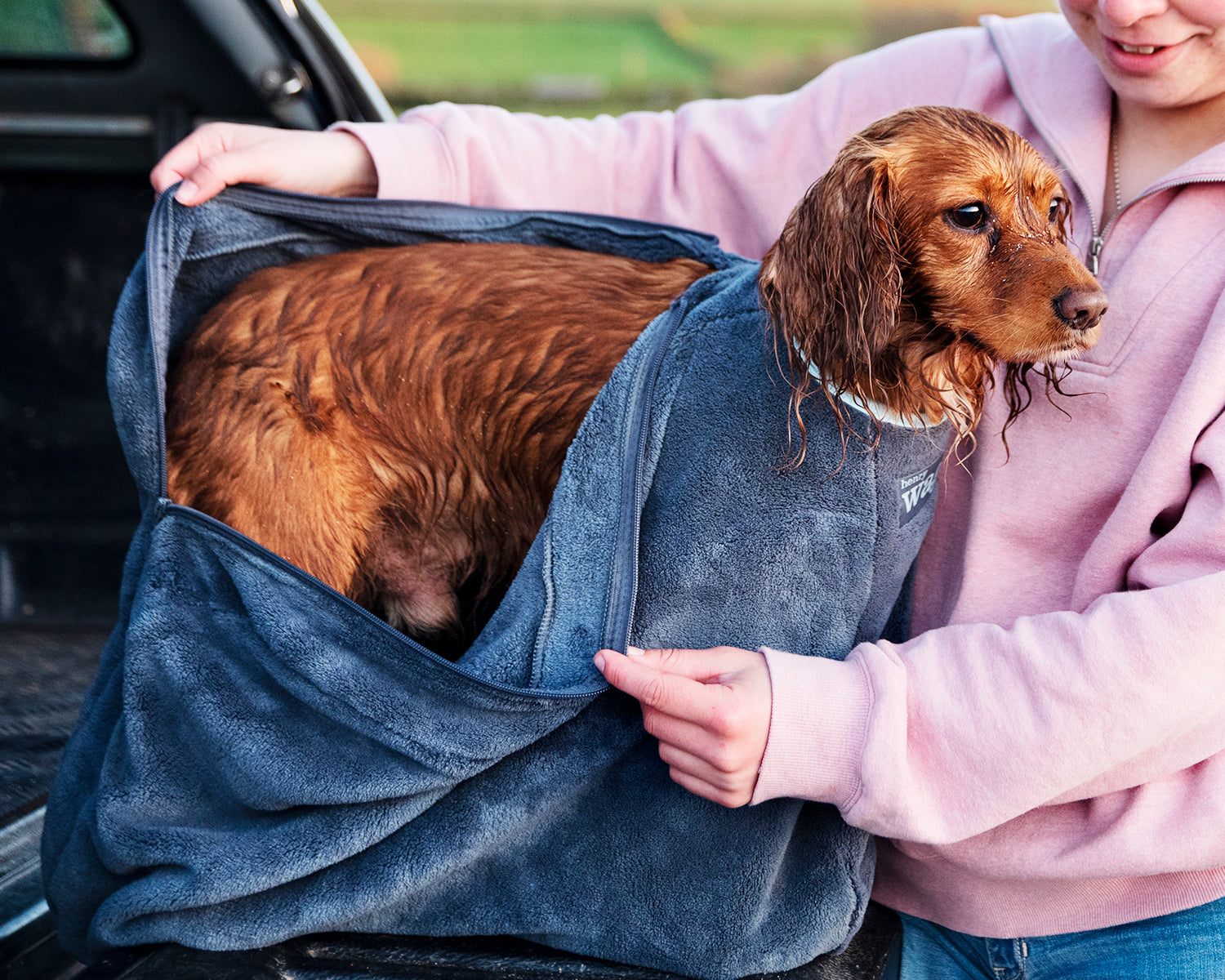 Henry Wag honden droogzak - microvezel - Maat M - SpirePets