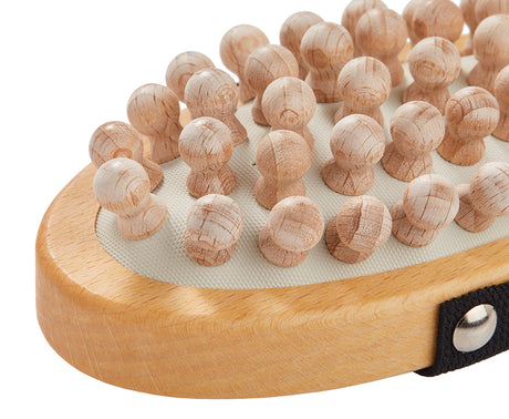 Honden massageborstel van beukenhout - SpirePets