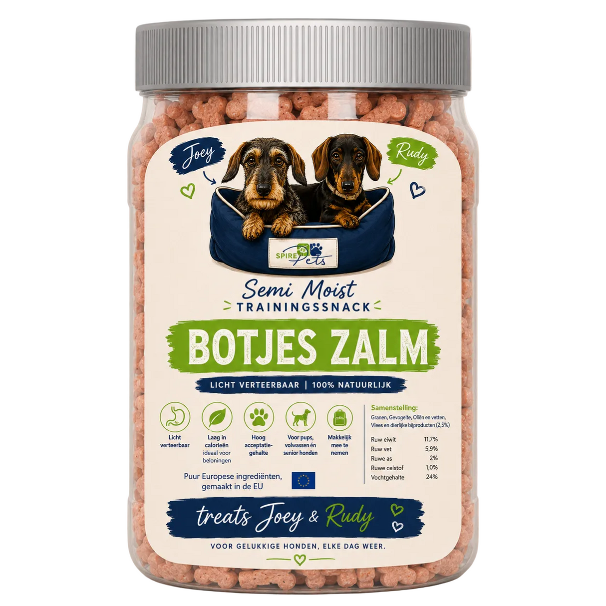 Joey & Rudy Botjes Zalm – zachte hondensnacks met zalm - 250gram