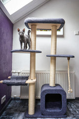 Katten krabpaal Candy - klimboom - grijs - SpirePets