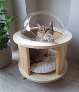 Kattenhuisje hout - Kattenmand - luxe kattenbed - SpirePets