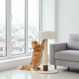 Compacte krabpaal met mand - kattenmeubel - SpirePets