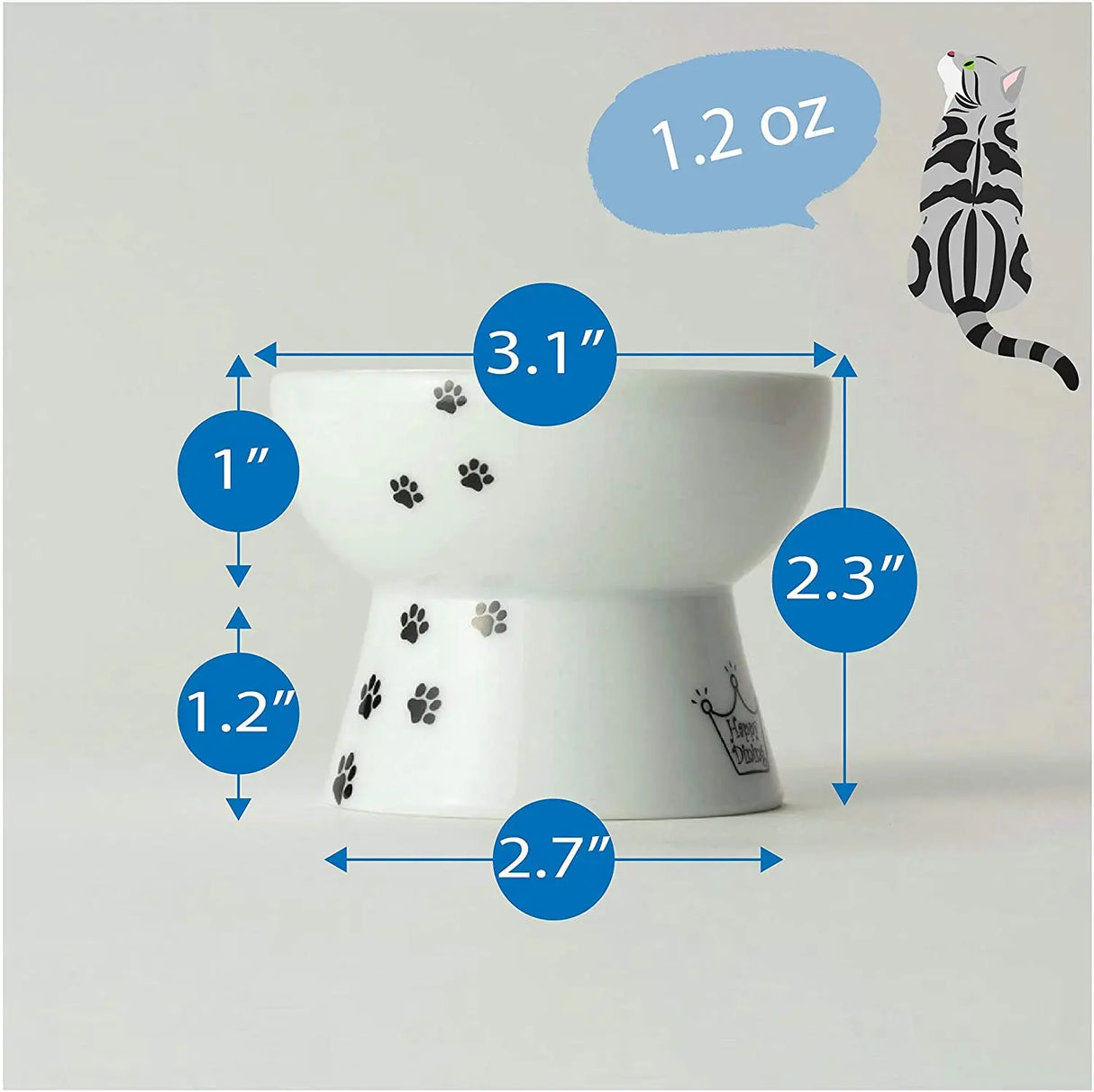 Necoichi dienblad inclusief twee bakjes voor katten - SpirePets