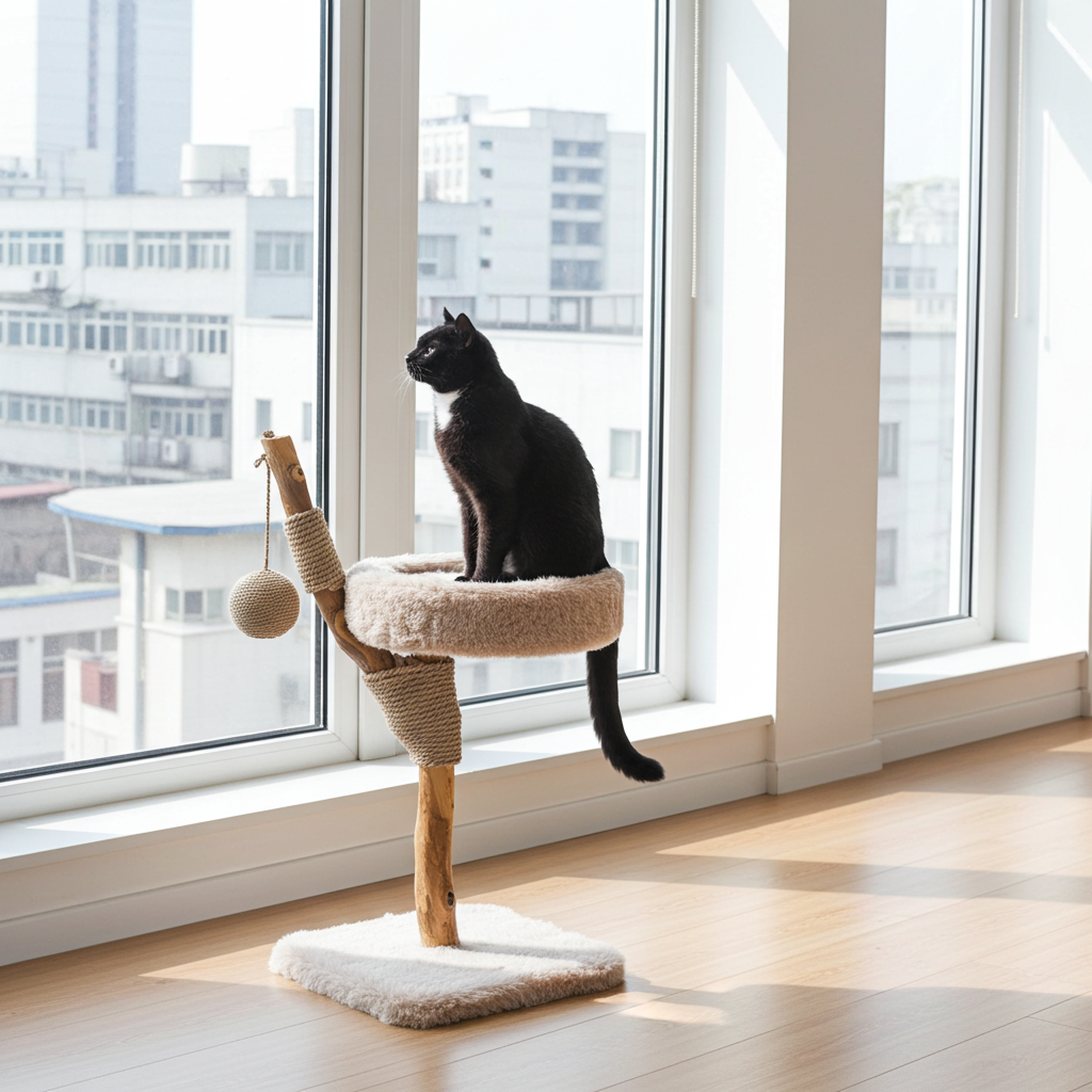 LUNA scratching post cat – Stable climbing post for cats