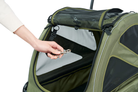 AIRBUGGY Twinkle Moss Green – Luxe Hondenbuggy