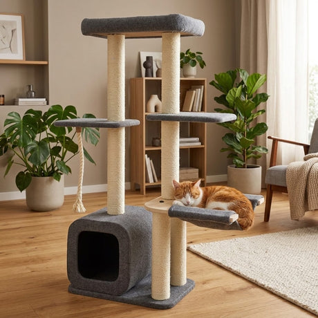 Cat scratching post Candy - climbing tree - gray