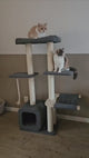 Katten krabpaal Candy - klimboom - grijs