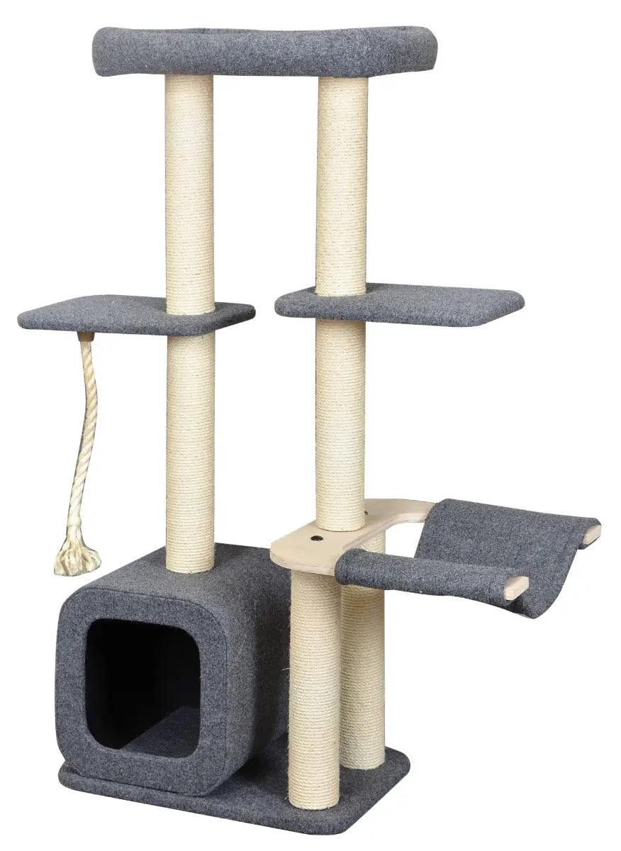 Katten krabpaal Candy - klimboom - grijs