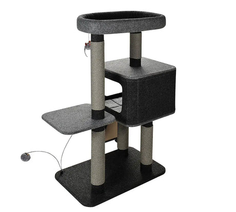 Krabpaal katten - donkergrijs - krabmeubel - krabpaal ROCKY - SpirePets